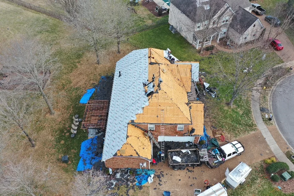 Roofing project in Franklin, Tennessee