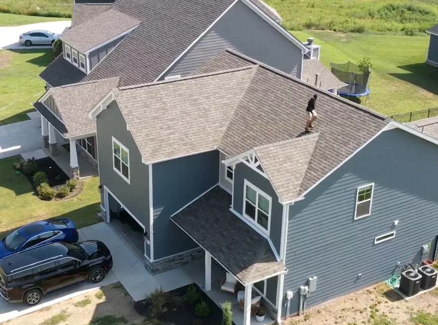 Storm damage on a Middle Tennessee property exterior