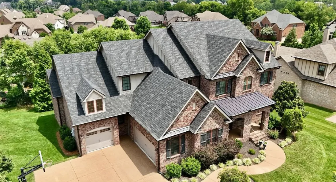 Residential roofing project in Brentwood, Tennessee